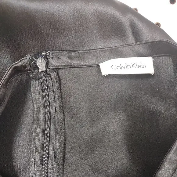 Calvin Klein Black Satin Maxi Skirt, Size XXL - Picture 4 of 4